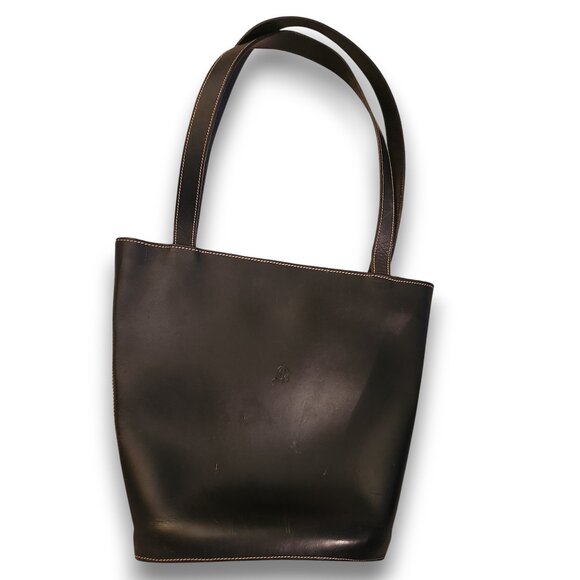 El Caballo Spanish Black Leather Shoulder Bag - Picture 1 of 15